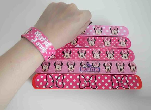 Pulseira Bate e Enrola da Minnie