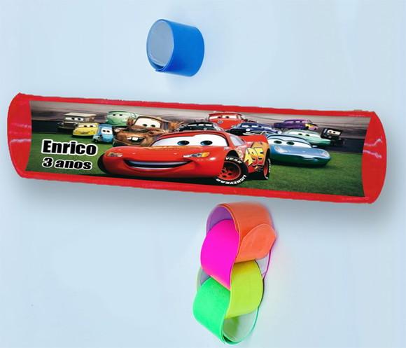 Pulseira Bate e Enrola Disney Mcqueen Relampago