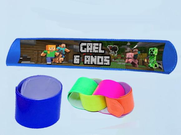 Pulseira Bate e Enrola do Minecraft