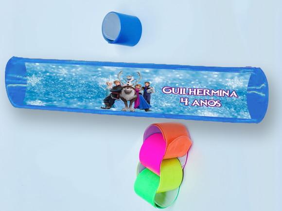 Pulseira Bate e Enrola Lembrancinhas da Frozen