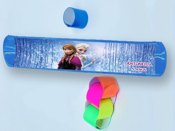 Pulseira Bate e Enrola Lembrancinhas da Frozen
