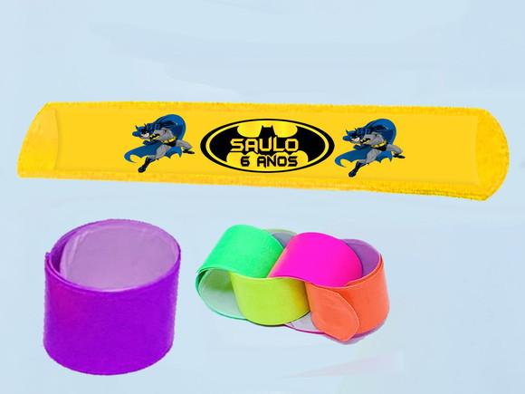 Pulseira Bate e Enrola Personalizada do Batman