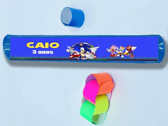 Pulseira Bate Enrola Festa do Sonic