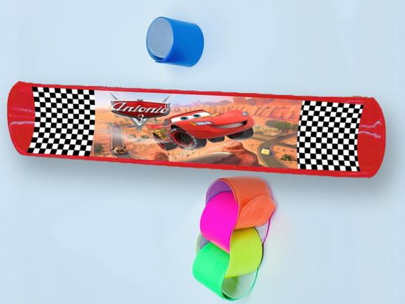Pulseira Bate Enrola Personalizada Carros Disney