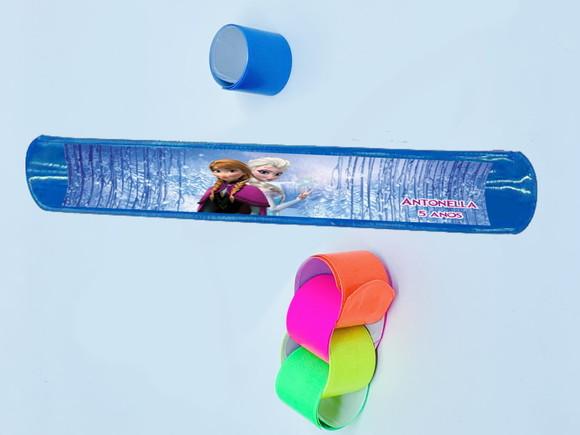 Pulseira Bate Enrola Personalizada Frozen