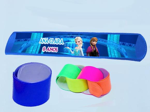 Pusleira Bate e Enrla Personalizada Frozen
