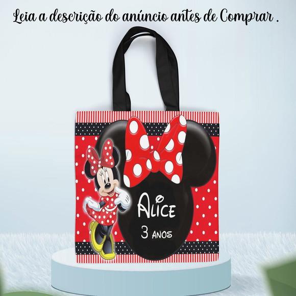 Sacola de Tecido para Lembrancinhas da Minnie