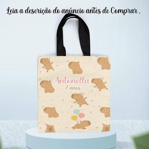 Sacolinha de Tecido Capivara