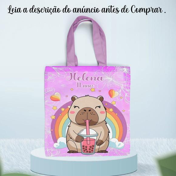 Sacolinha de Tecido Personalizada Casa Magica da Gabby