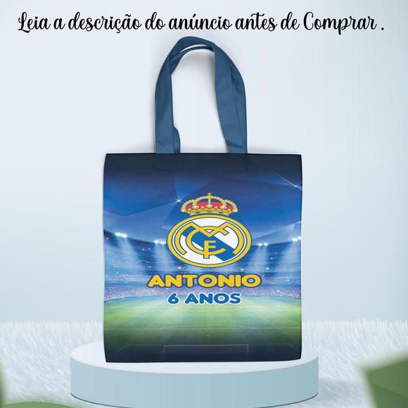 Sacolinha de Tecido Personalizada Real Madri