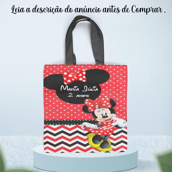 Sacolinha Ecobag 19x29 Personalizada da Minnie