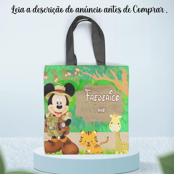 Sacolinha Ecobag Mickey Safari