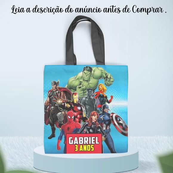 Sacolinha Ecobag para Lembrancinhas Aniversario Vinfgadores
