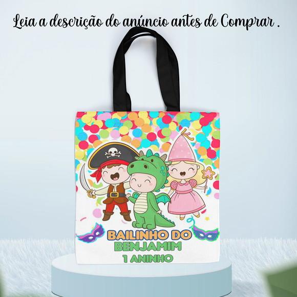 Sacolinha Ecobag Personalizada Carnaval