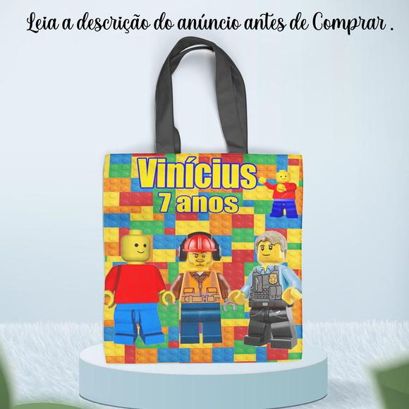 Sacolinha Ecobag Personalizada da Lego