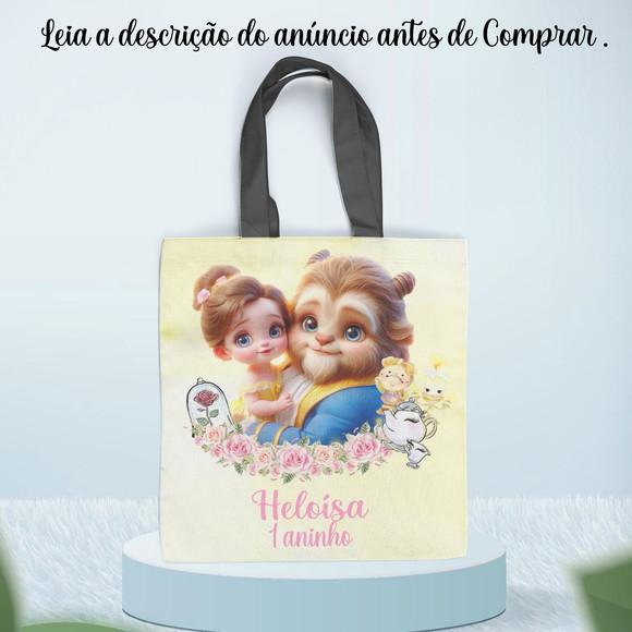 Sacolinha Ecobag Personalizada da Bela e a Fera