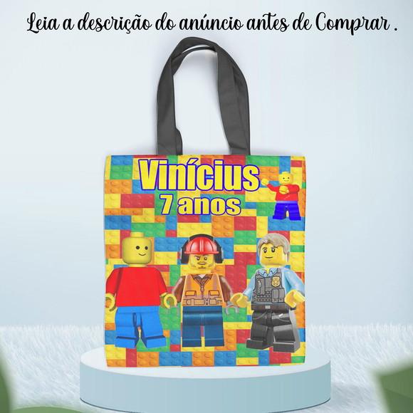 Sacolinha Ecobag Personalizada da Lego