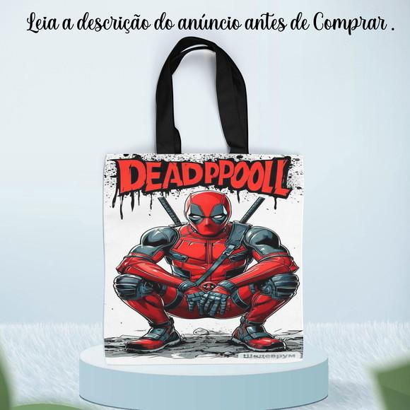Sacolinha Ecobag Personalizada do Deadpool