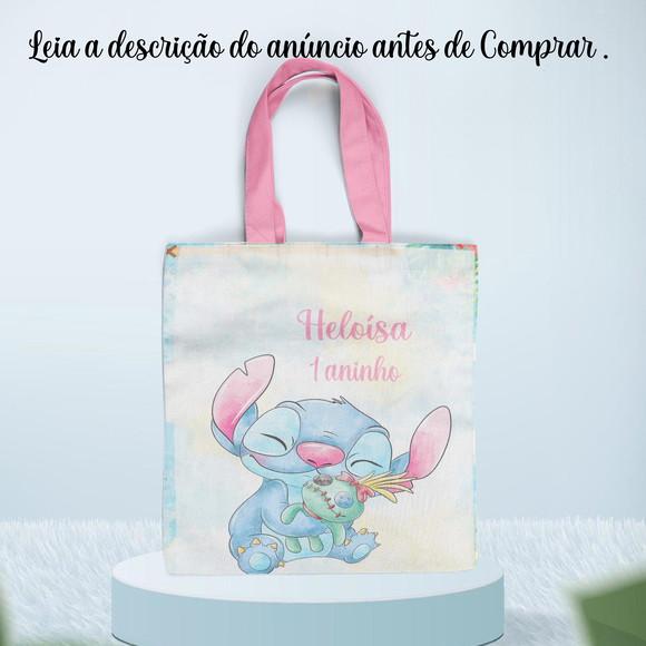 Sacolinha Ecobag Personalizada do Stitch