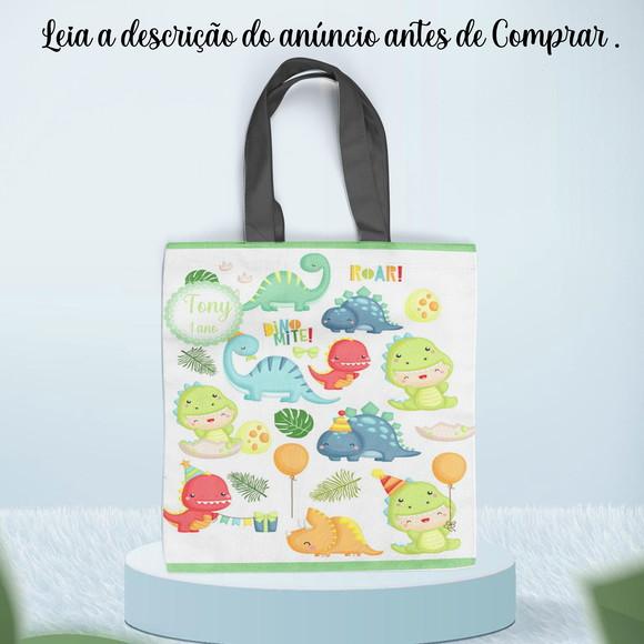 Sacolinha Personalizada dos Dinossauros Baby