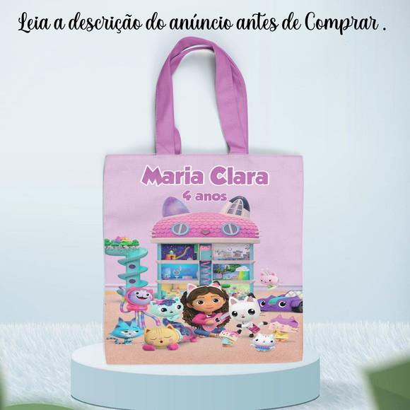 Sacolnha de Tecido Personalizada Casa Magica da Gabby
