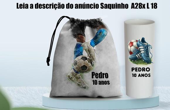 Saquinho e Copo Long Drink Lembrancinhas Futebol