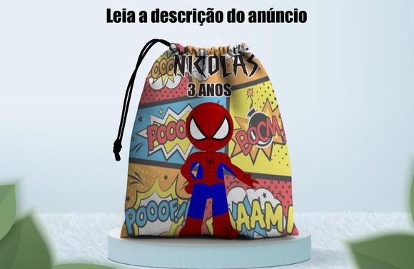 Saquinho Personalizado do Homem Aranha