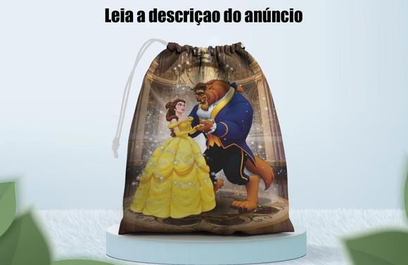 Saquinho Surpresa 28x18 Personalizado da Bela e a Fera