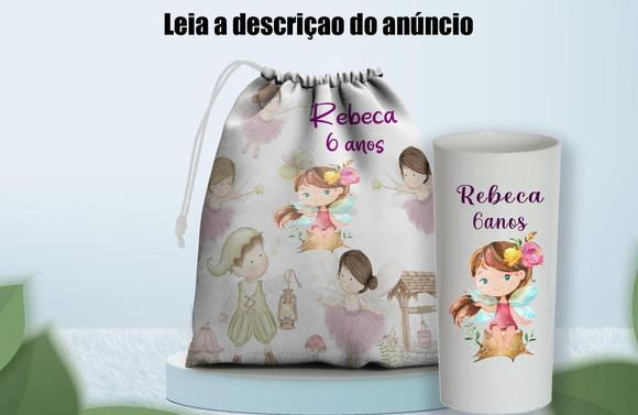 Saquinho Surpresa Copo Long Drink Mundo Encantado das Fadas