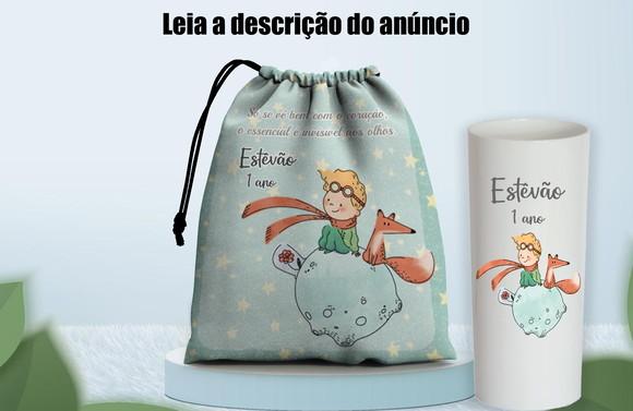 Saquinho Surpresa e Copo Long Drink Pequeno Principe