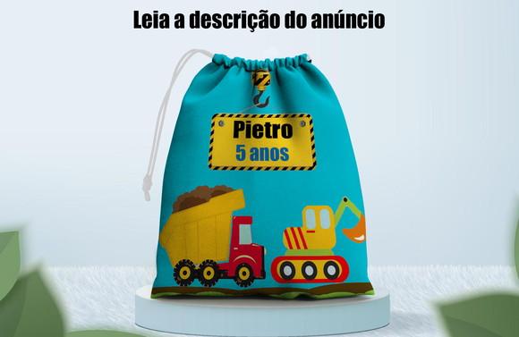 Saquinho Surpresa para Lembrancinhas Construção Civil