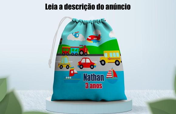 Saquinho Surpresa para Lembrancinhas Meio de Transportes