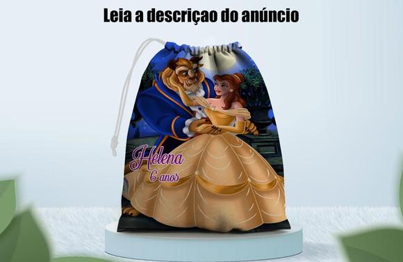 Saquinho Surpresa Personalizado da Bela e a Fera