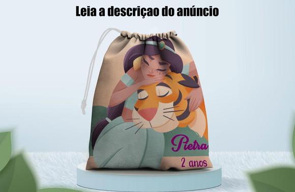 Saquinho Surpresa Personalizado da Pricesa Jasmine