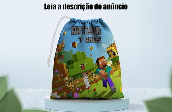 Saquinho Surpresa Personalizado Minecraft