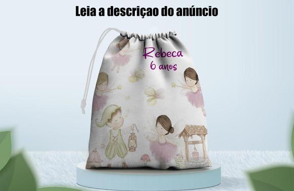 Saquinho Surpresa Personalizado Mundo Encantado das Fadas