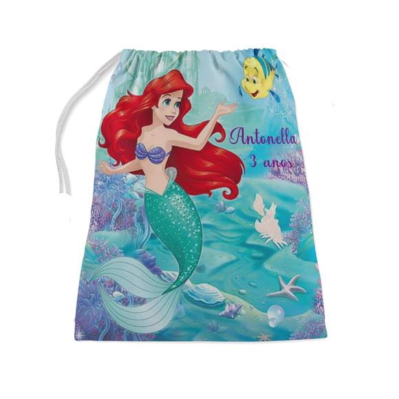 Cofrinho + Saquinho Surpresa Sereia Ariel