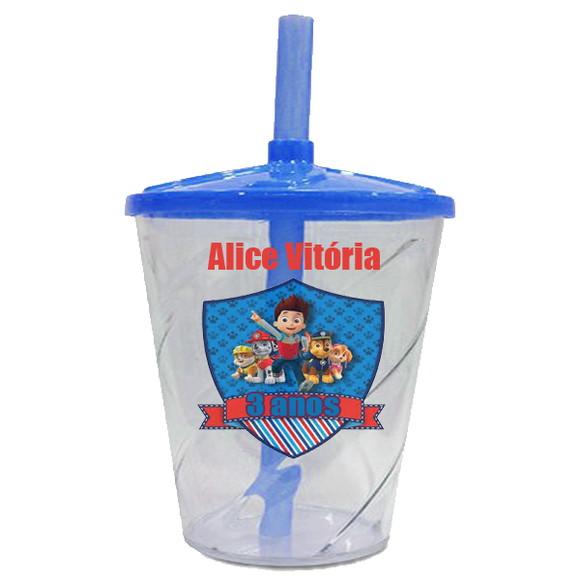 Copo Twister 500 ml personalizado Patrulha canina
