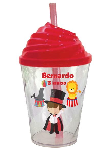 Copo Twister com a Tampa Chantilly Circo