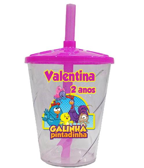 Copo Twister da Galinha Pintadinha