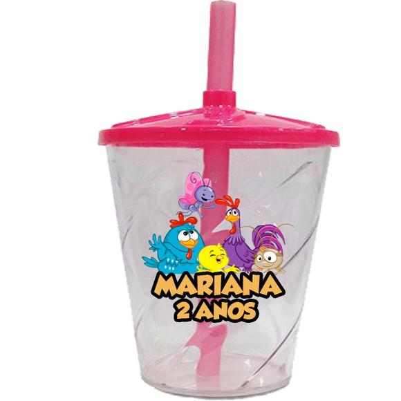 Copo Twister da Galinha Pintadinha
