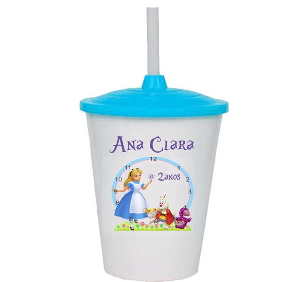 Copo Twister Festa Alice no Pais das Maravilhas