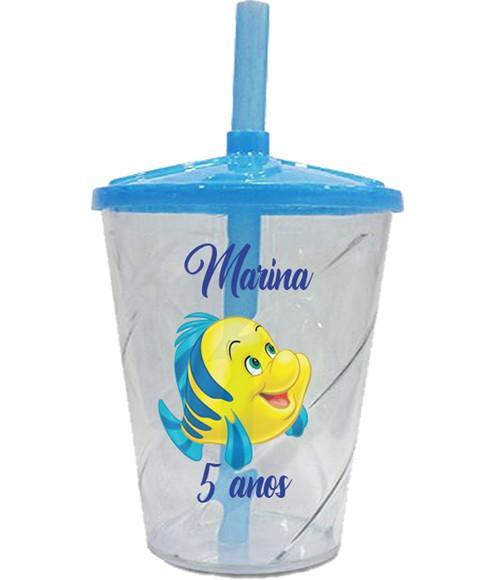 Copo Twister Lembrancinhas da Sereia Ariel