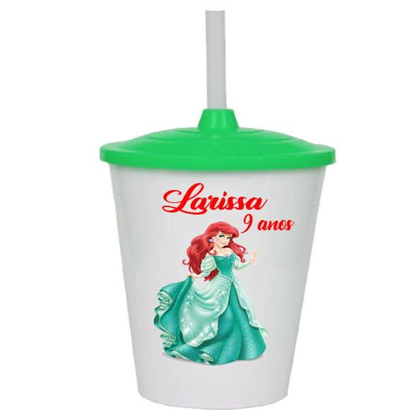 Copo Twister Lembrancinhas da Sereia Ariel