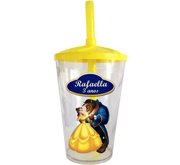 Copo Twister Personalizado Bela e a Fera