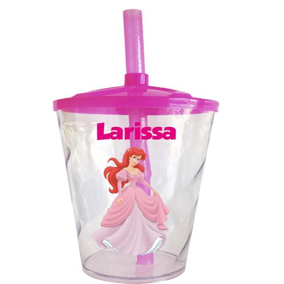 Copo Twister Personalizado da Sereia Ariel