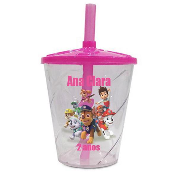 Copo Twister Personalizado Patrulha Canina