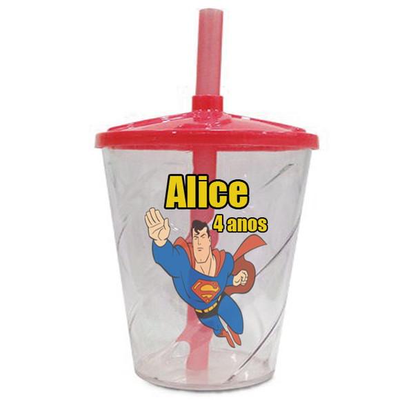 Copo Twister Personalizado Super Homen