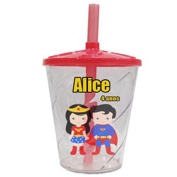 Copo Twister Personalizado Super Homen