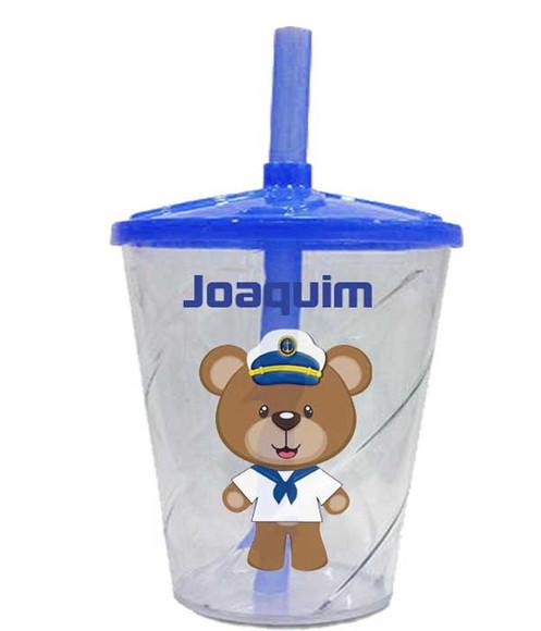 Copo Twister Personalizado Ursinho Marinheiro